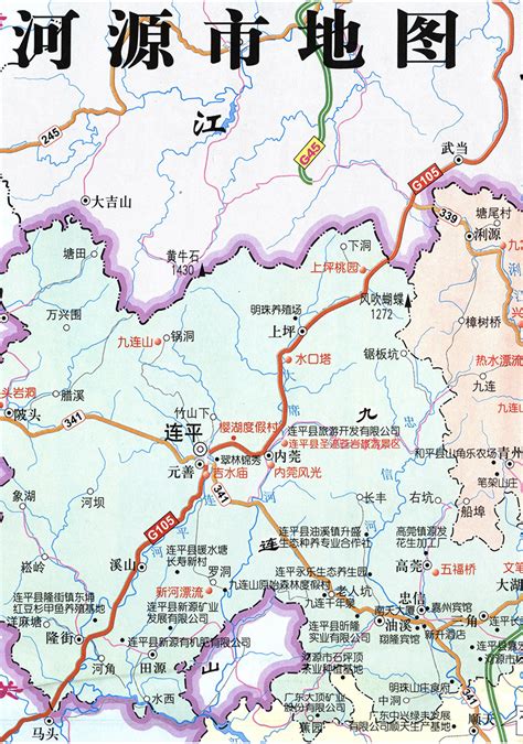 河源地图各县分布图,河源紫金,河源市区域分布图_大山谷图库