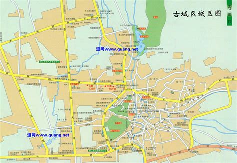 丽江古城地图-