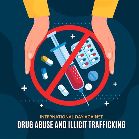Плоский международный день борьбы со злоупотреблением наркотиками и ...