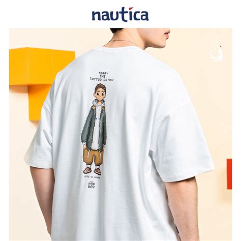 【限量联名】nautica白帆xPOPBOY日系无性别潮流短袖T恤PBTW3229_虎窝淘