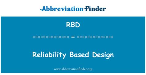 RBD 定义: 基于可靠性的设计 - Reliability Based Design