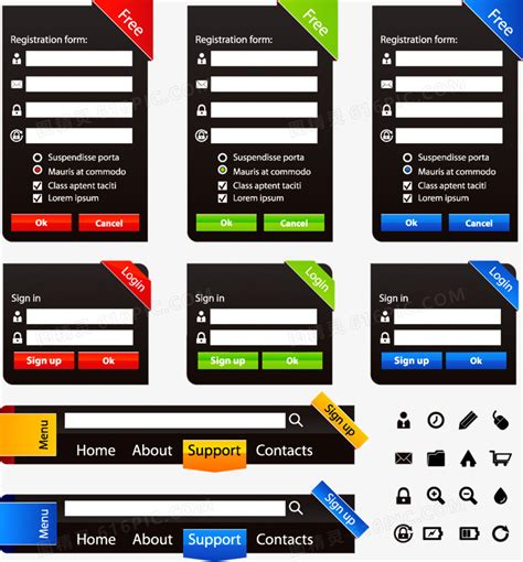 网页设计模板PNG图片素材下载_网页设计PNG_熊猫办公