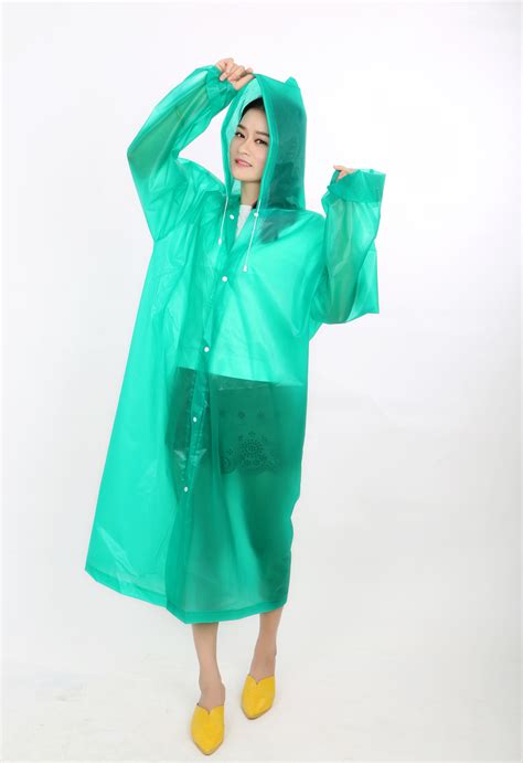 现货外贸雨衣时尚透明雨衣男女士泼水成人雨披旅行户外EVA雨衣-阿里巴巴