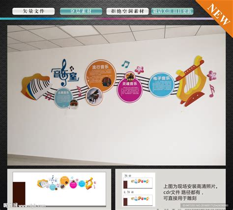 音乐室文化墙设计图__舞蹈音乐_文化艺术_设计图库_昵图网nipic.com