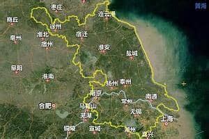 江苏省地形图图片