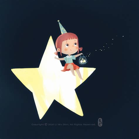 星星系列|每个人都有一颗属于自己的小星星|插画|儿童插画|李五点zka - 原创作品 - 站酷 (ZCOOL)