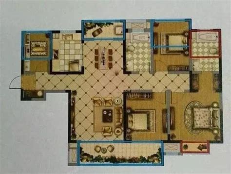 现代三居室112平米7万-世城滨江装修案例-咸阳房天下家居装修网
