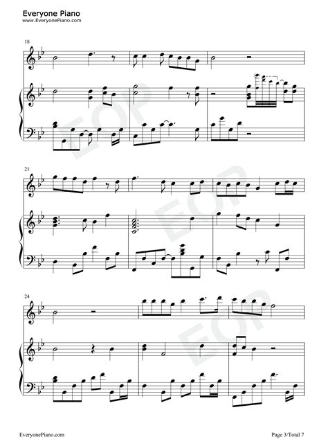 历史的天空-弹唱版-三国演义五线谱预览3-钢琴谱文件（五线谱、双手简谱、数字谱、Midi、PDF）免费下载