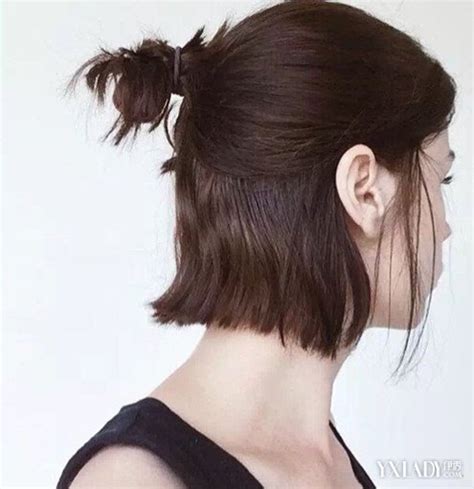 非主流短发丸子头像