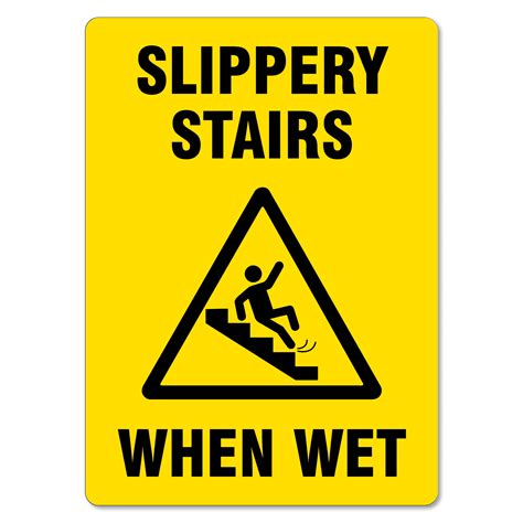 Safety Sign - Slippery Stairs - The Signmaker