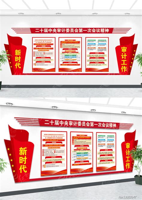 二十届中央审计委员会第一次会议党建形象墙图片_文化墙_编号13002047_红动中国
