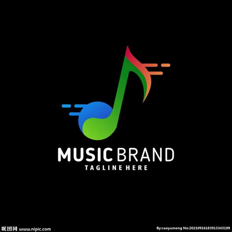 音乐符号 logo设计图__广告设计_广告设计_设计图库_昵图网nipic.com
