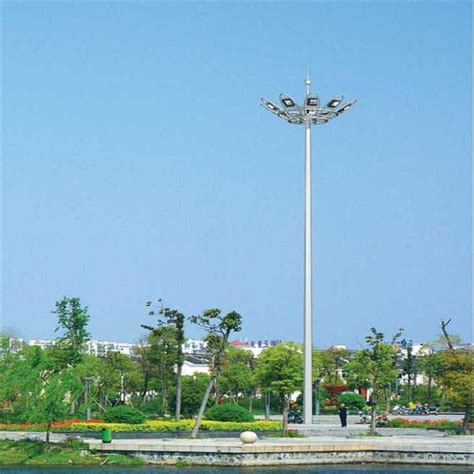 江西抚州乐安县广场高杆灯价格不带升降高杆灯厂家指导安装-一步电子网