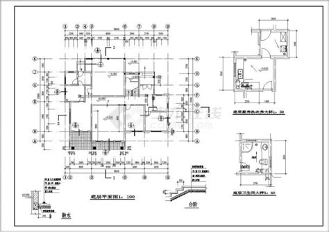 丽水市某乡村370平米3层框混结构单体别墅CAD建筑设计图纸_居住建筑_土木在线