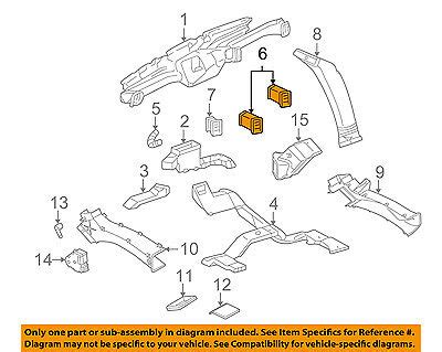 Auto Parts & Accessories GM OEM Instrument Panel Dash-Air Deflector ...
