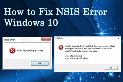 How to Fix NSIS Error in Windows 10/8.1/8/7? | NSIS Error Launching ...