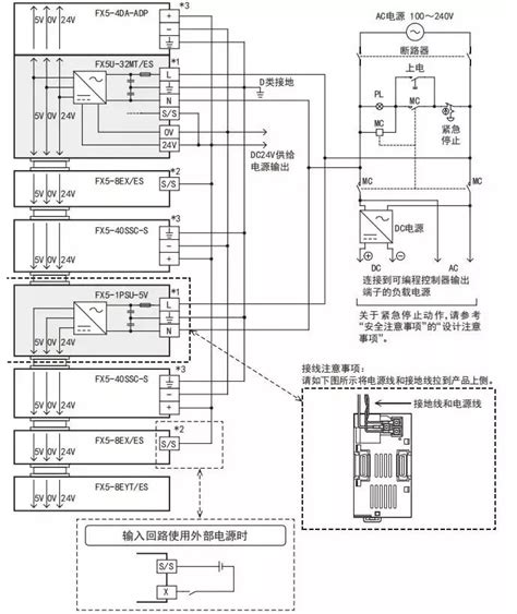 三菱plc接线图图片