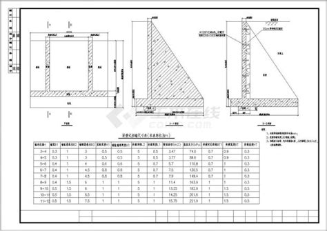 扶壁式挡土墙施工图（含配筋）_路桥市政附属工程_土木在线