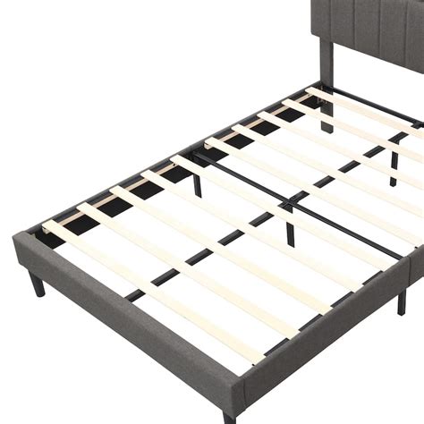 Spacious 87" Queen Size Pine Wood Platform Bed with Storage - Bed Bath ...
