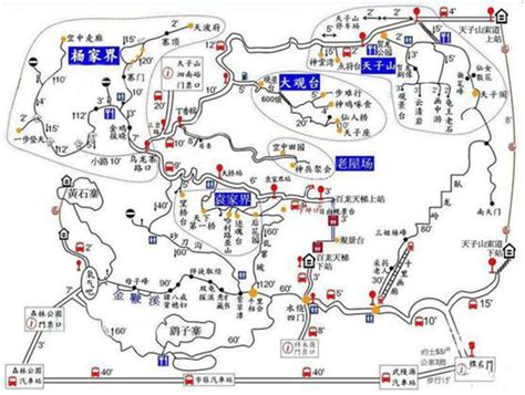 【周边地区图】_交通指南_张家界旅游导游网 官方网