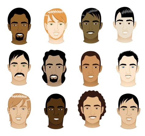 种族多样性——由不同肤色的白人组成插画图片素材_ID:383127737-Veer图库