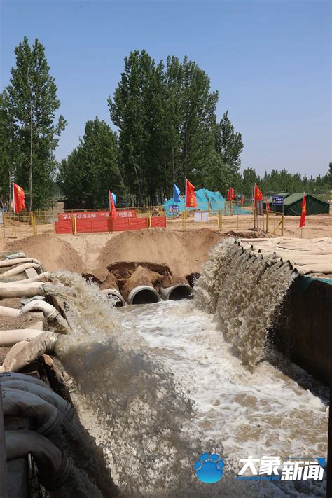 河南贾鲁河应急排水11天已超800万立方 保障安全度汛-中华网河南