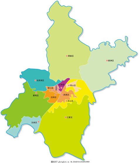 武汉市区地图图片
