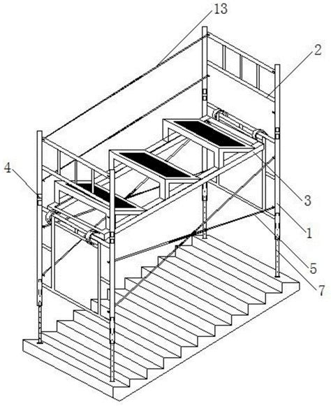 一种楼梯段装饰装修操作平台的制作方法