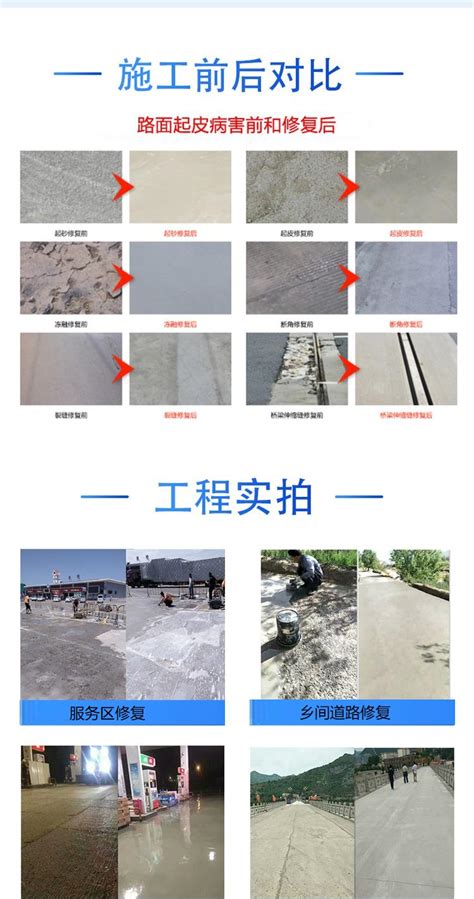 高强度水泥路面 混凝土路面破损漏石子起砂掉皮修补办法_供应产品_圣思恩（北京）新型材料科技有限公司