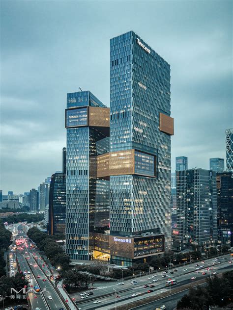 深圳后海新地标——联想国际总部大厦封顶，悬挑结构创中国之最_建筑