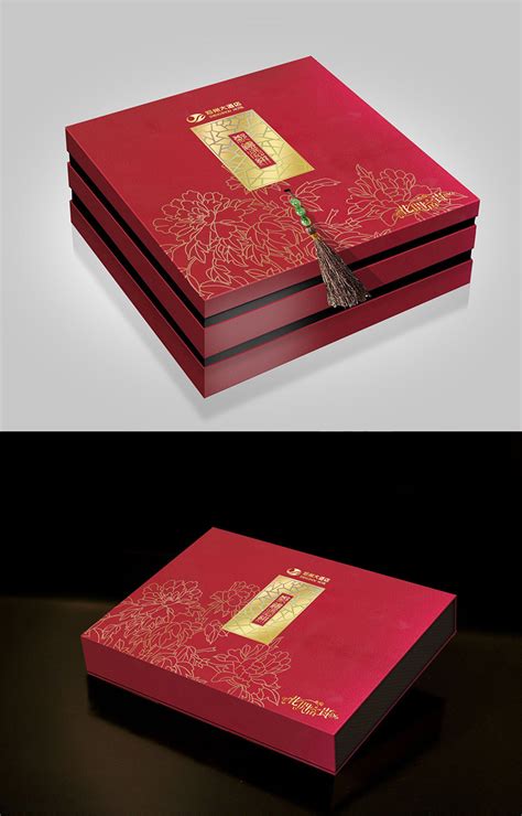 红色复古月饼双层包装礼盒设计制作加工定制生产厂家 - 南京怡世包装