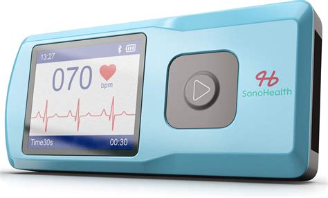 SonoHealth Portable EKG Heart Rate Monitor | Wireless Handheld Home ECG ...
