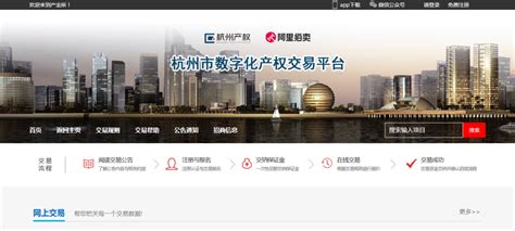 杭州市数字化产权交易平台正式上线