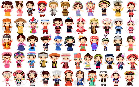 （今日6折）少数56个民族服装儿童苗族土家族壮族舞蹈彝族演出服女童表演服新—儿童演出服