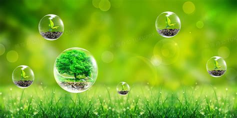 绿色环保爱护环境海报背景背景图片素材免费下载_熊猫办公