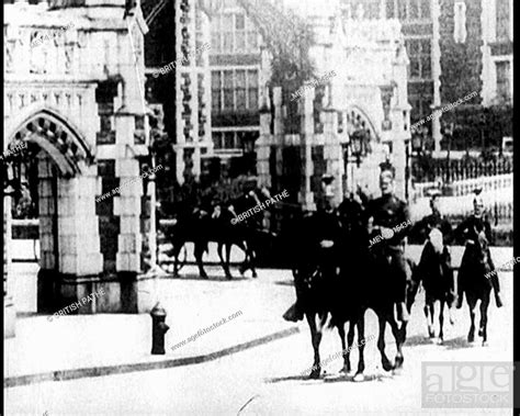 Austrian Cavalry Leading A Carriage Through Sarajevo, Austro Hungarian ...