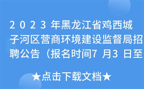 2021黑龙江鸡西市城子河区卫生健康局招聘编外聘用人员公告