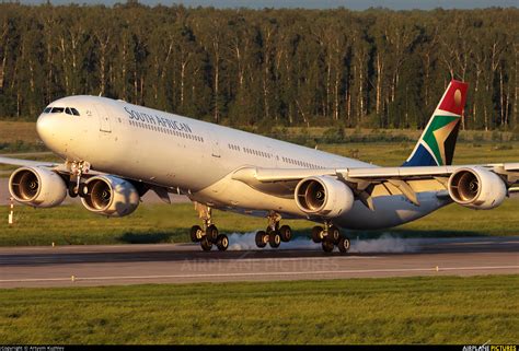 ZS-SND - South African Airways Airbus A340-600 at Moscow - Domodedovo ...