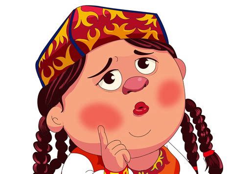 维吾尔族卡通人形象设计_尊师重道乐寻远-站酷ZCOOL