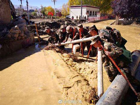 西藏日喀则江孜县幸福水渠出现决口 无人员伤亡_荔枝网新闻