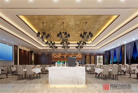 专业餐饮设计公司：晋城400平米酒店自助餐厅设计-梵意空间设计