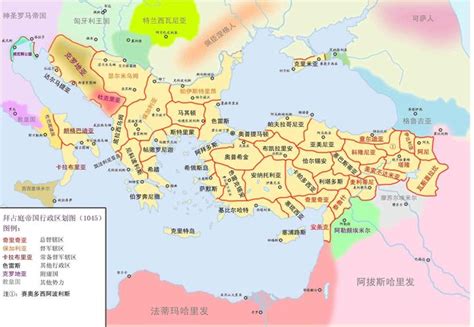拜占庭帝国地图图片