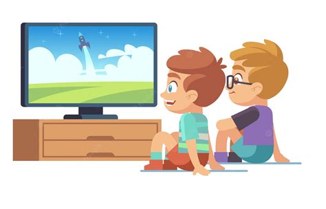 Watching tv with family Royalty Free Vector Image