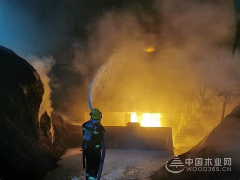 梅州一木材加工厂突发火灾-中国木业网