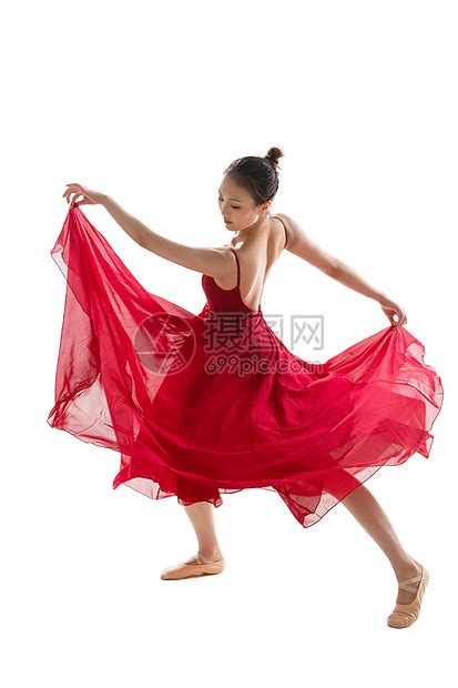 穿红色裙子跳芭蕾舞的青年女人高清图片下载-正版图片507686895-摄图网