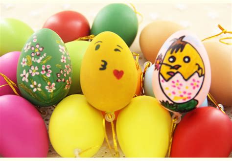 彩绘鸡蛋 仿真彩色鸡蛋壳 儿童手绘玩具复活节幼儿园DIY装饰挂饰-阿里巴巴