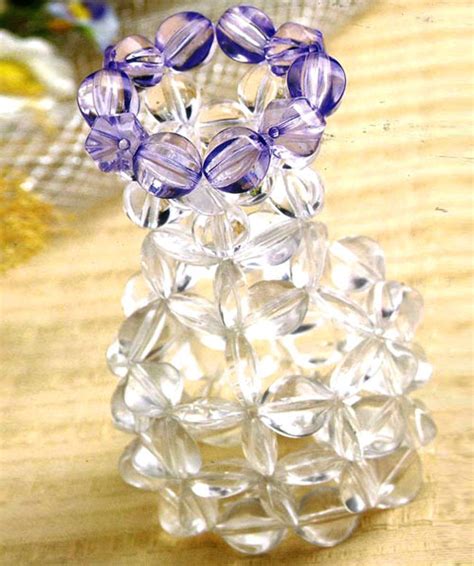 清新的手工水晶串珠花瓶教程图解╭★肉丁网