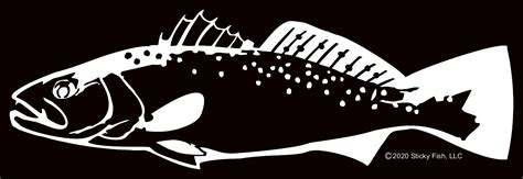 Sticky-Fish Sea Trout Vinyl Decal | Bass Pro Shops