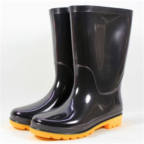 回力雨鞋女时尚户外下雨天高筒防水雨靴水鞋耐磨胶鞋 HXL813 黑色高筒 37-融创集采商城