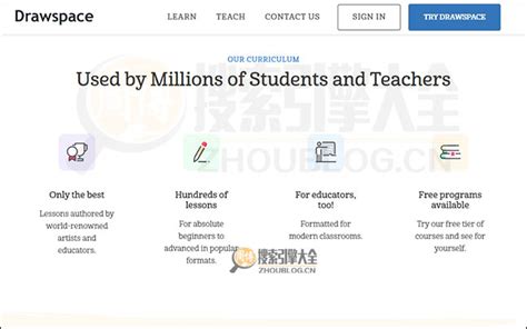 DrawSpace：免费绘画教学平台【加拿大】_搜索引擎大全(ZhouBlog.cn)